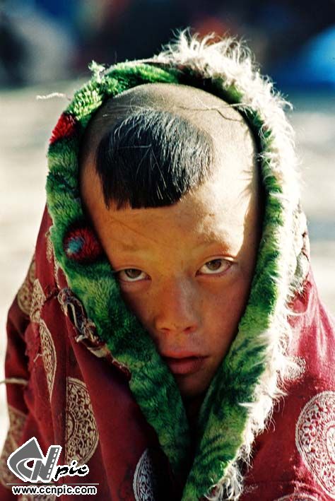 甘肃拉卜楞寺、郎木寺地区藏族儿童（反转片）